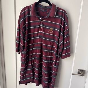 Tommy Hilfiger Men's Golf‎ Burgundy Striped Polo